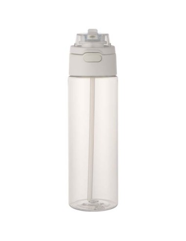 Borraccia in plastica riciclata RCS con tappo a doppia funzione e cannuccia a scatto da 700 ml Theron