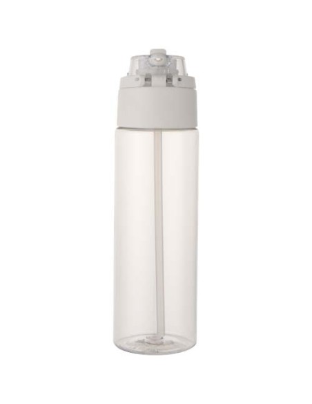Borraccia in plastica riciclata RCS con tappo a doppia funzione e cannuccia a scatto da 700 ml Theron