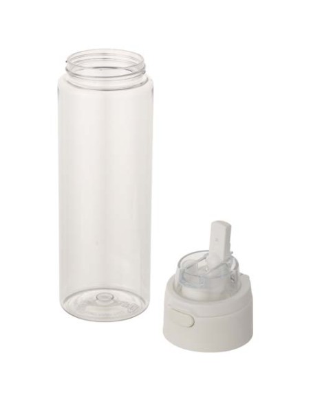 Borraccia in plastica riciclata RCS con tappo a doppia funzione e cannuccia a scatto da 700 ml Theron