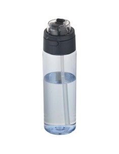 Borraccia in plastica riciclata RCS con tappo a doppia funzione e cannuccia a scatto da 700 ml Theron