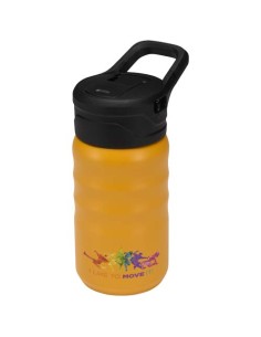 Borraccia sportiva in acciaio inossidabile a doppia parete riciclato RCS con cannuccia ribaltabile d 350 ml Knox