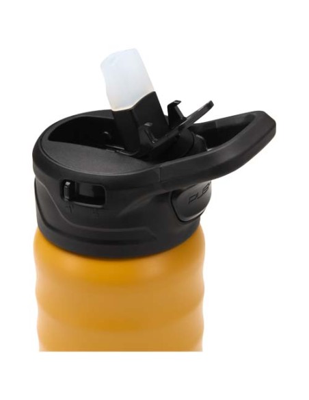 Borraccia sportiva in acciaio inossidabile a doppia parete riciclato RCS con cannuccia ribaltabile d 350 ml Knox