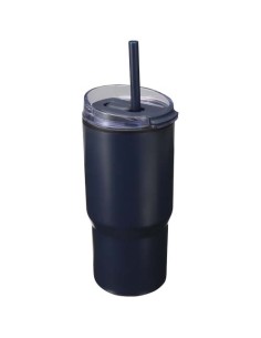 Bicchiere termico in materiale riciclato RCS a doppia parete con cannuccia da 540 ml Westin