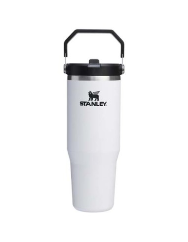 Bicchiere isolato Stanley IceFlow™ 2.0 da 890 ml in acciaio inox con cannuccia ribaltabile
