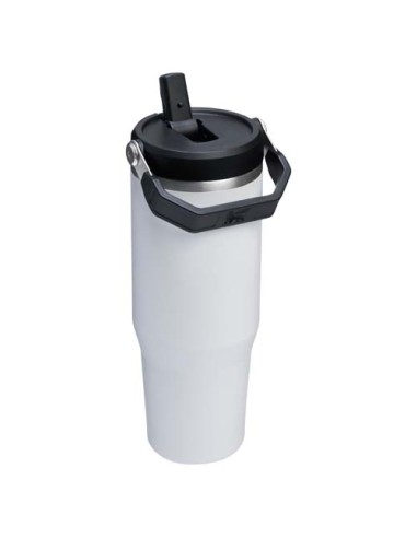 Bicchiere isolato Stanley IceFlow™ 2.0 da 890 ml in acciaio inox con cannuccia ribaltabile