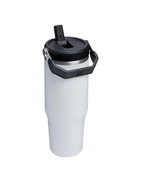 Bicchiere isolato Stanley IceFlow™ 2.0 da 890 ml in acciaio inox con cannuccia ribaltabile