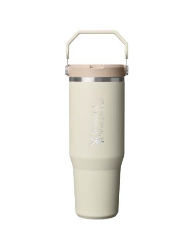Bicchiere isolato Stanley IceFlow™ 2.0 da 890 ml in acciaio inox con cannuccia ribaltabile