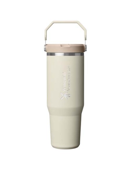 Bicchiere isolato Stanley IceFlow™ 2.0 da 890 ml in acciaio inox con cannuccia ribaltabile