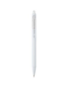 Penna a sfera a doppia iniezione in materiale riciclato certificato RCS (inchiostro blu) Glen