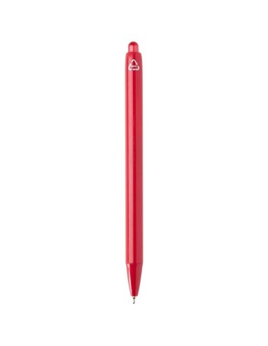 Penna a sfera a doppia iniezione in materiale riciclato certificato RCS (inchiostro blu) Glen