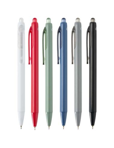 Penna a sfera a doppia iniezione in materiale riciclato certificato RCS (inchiostro blu) Glen