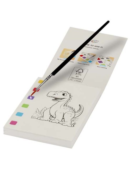 Libro da colorare e set di pennarelli acquerellabili Quell