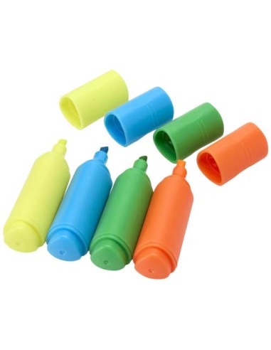 Set di evidenziatori in plastica riciclata Mini