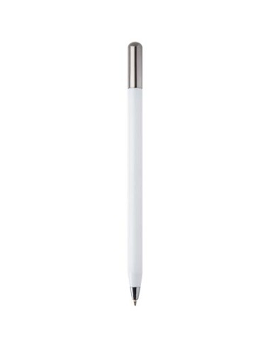 Penna a sfera a rotazione in alluminio riciclato SMART (inchiostro nero)