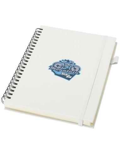 Quaderno A5 a spirale con copertina rigida in plastica riciclata Liss