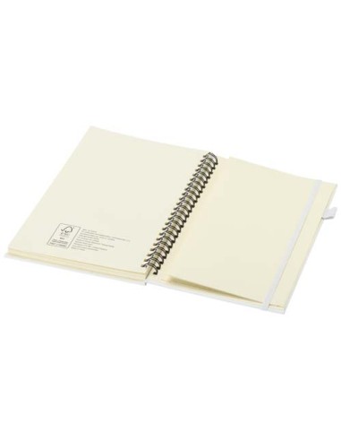 Quaderno A5 a spirale con copertina rigida in plastica riciclata Liss