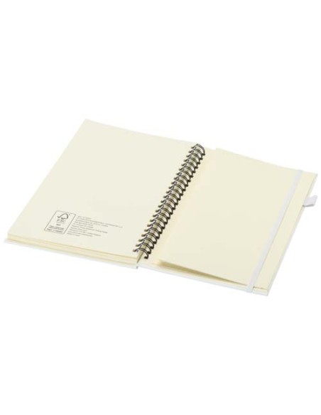 Quaderno A5 a spirale con copertina rigida in plastica riciclata Liss