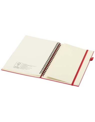 Quaderno A5 a spirale con copertina rigida in plastica riciclata Liss