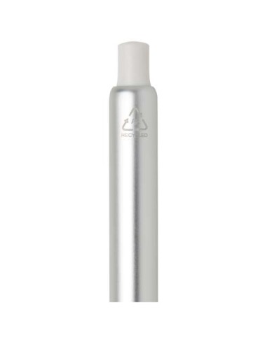 Penna a sfera a scatto in alluminio riciclato con finitura anodizzata Soffit (inchiostro blu)
