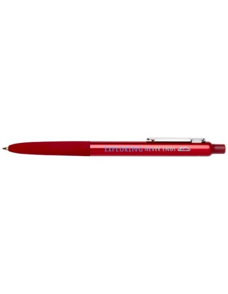 Penna a sfera a scatto in alluminio riciclato con finitura anodizzata Soffit (inchiostro blu)