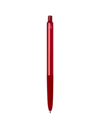 Penna a sfera a scatto in alluminio riciclato con finitura anodizzata Soffit (inchiostro blu)