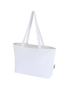 Shopper in cotone 320 g/m² con zip Ningbo - 15L