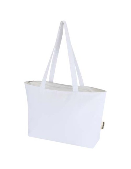 Shopper in cotone 320 g/m² con zip Ningbo - 15L