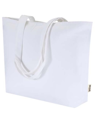 Shopper in cotone 320 g/m² con zip Ningbo - 15L