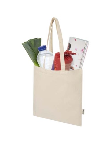 Tote bag in cotone riciclato certificato GRS da 140 g/m² Madras Blend - 7L