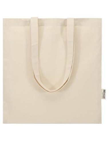 Tote bag in cotone riciclato certificato GRS da 140 g/m² Madras Blend - 7L