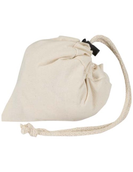 Borsa tote pieghevole in misto cotone riciclato certificato GRS da 140 g/m² Madras Blend- 7L