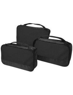 Sacchetti da viaggio in materiale riciclato GRS Jet - set da 3