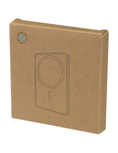 Power bank magnetico da 5000 mAh in alluminio riciclato RCS Avis 