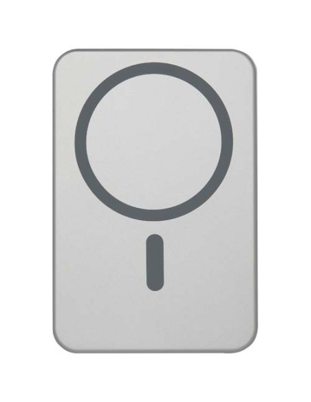 Power bank magnetico da 5000 mAh in alluminio riciclato RCS Avis 