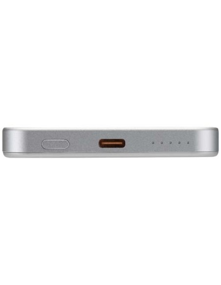 Power bank magnetico da 5000 mAh in alluminio riciclato RCS Avis 