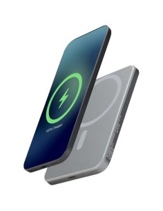 Power bank magnetico da 5000 mAh in alluminio riciclato RCS Avis 