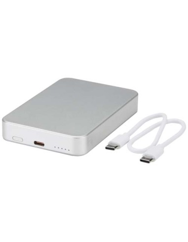 Power bank magnetico da 10.000 mAh in alluminio riciclato RCS Avis 