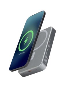 Power bank magnetico da 10.000 mAh in alluminio riciclato RCS Avis 