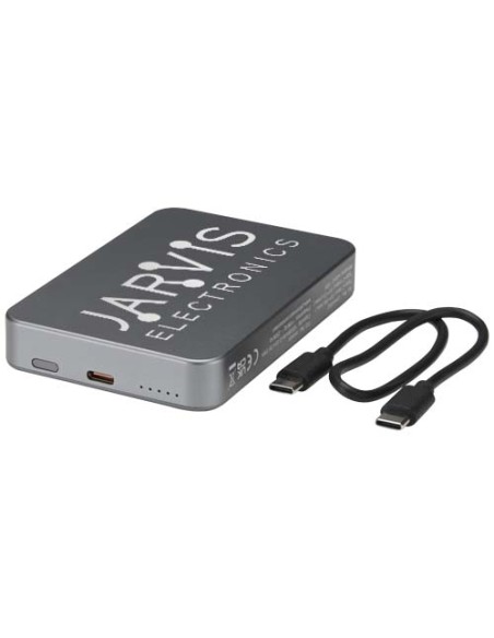 Power bank magnetico da 10.000 mAh in alluminio riciclato RCS Avis 