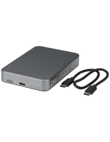 Power bank magnetico da 10.000 mAh in alluminio riciclato RCS Avis 