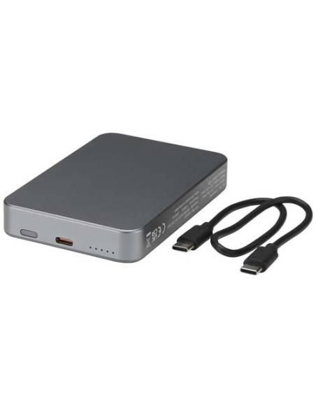 Power bank magnetico da 10.000 mAh in alluminio riciclato RCS Avis 