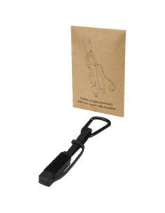 Cavo di ricarica da 65 W 3 in 1 in alluminio riciclato con moschettone Algieba