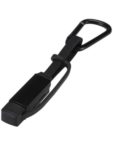 Cavo di ricarica da 65 W 3 in 1 in alluminio riciclato con moschettone Algieba