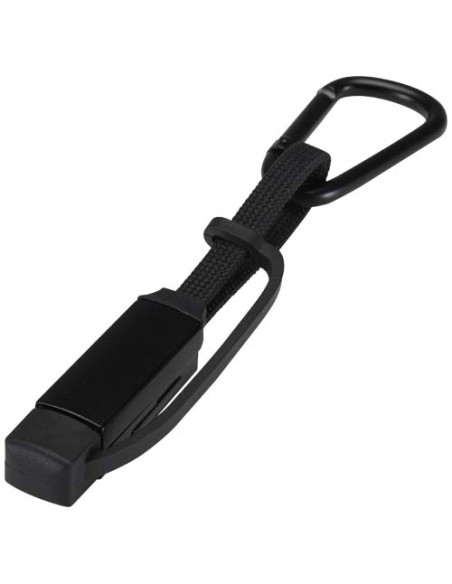Cavo di ricarica da 65 W 3 in 1 in alluminio riciclato con moschettone Algieba