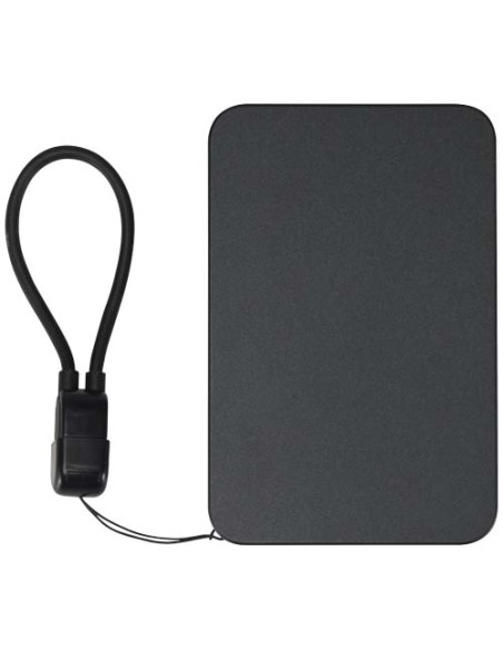Power bank magnetico da 5000 mAh in plastica riciclata con lanyard SMART