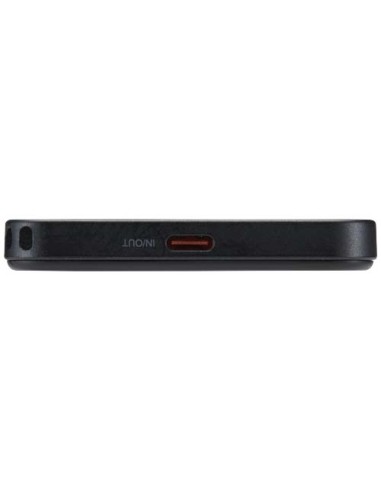 Power bank magnetico da 5000 mAh in plastica riciclata con lanyard SMART