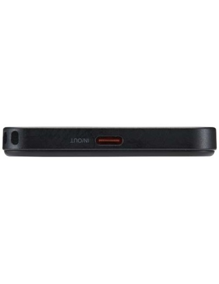 Power bank magnetico da 5000 mAh in plastica riciclata con lanyard SMART