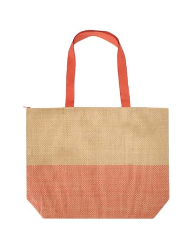 Borsa tote grande in carta paglia con cerniera Rhythm - 21L