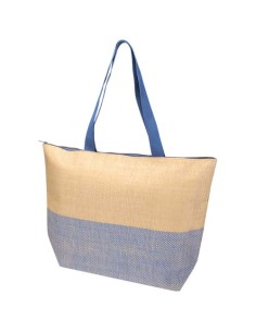 Borsa tote grande in carta paglia con cerniera Rhythm - 21L