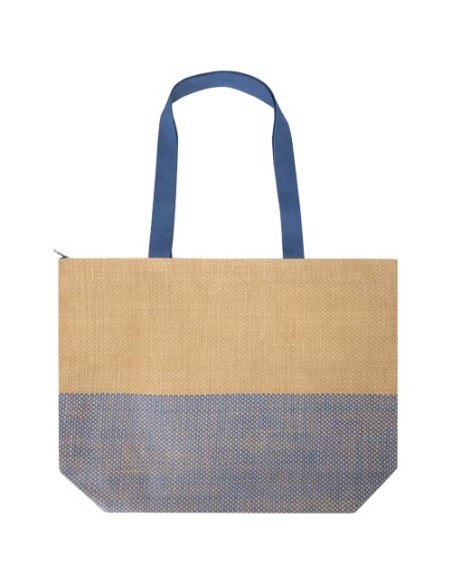 Borsa tote grande in carta paglia con cerniera Rhythm - 21L